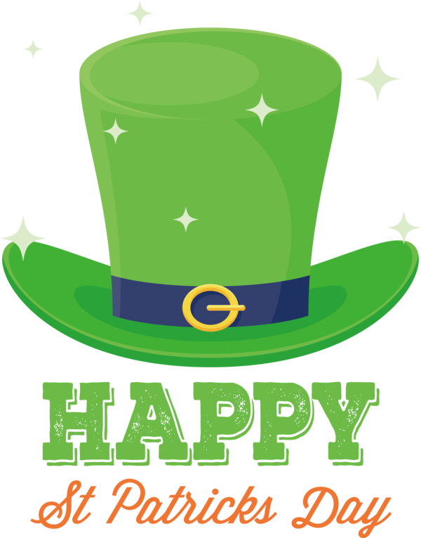 Transparent St. Patrick's Day Logo Design Symbol for Saint Patrick for St Patricks Day