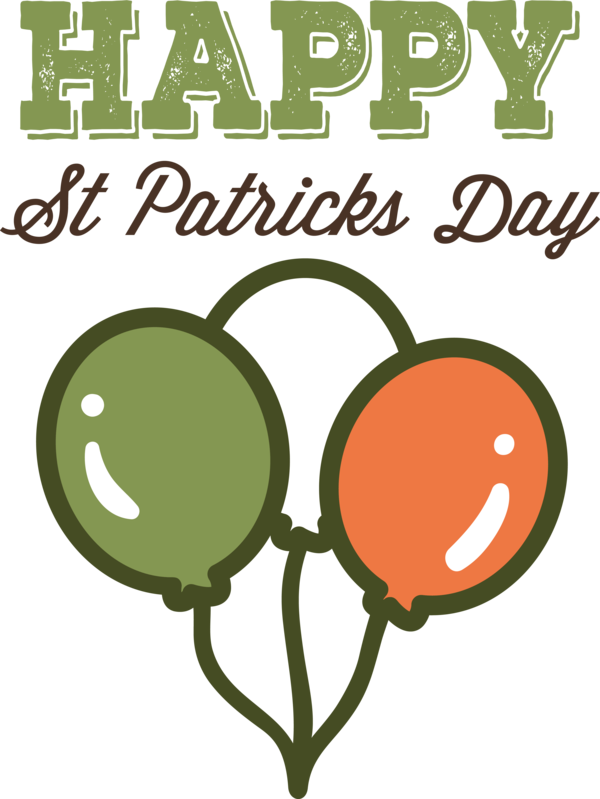 Transparent St. Patrick's Day Logo Cartoon Green for Saint Patrick for St Patricks Day