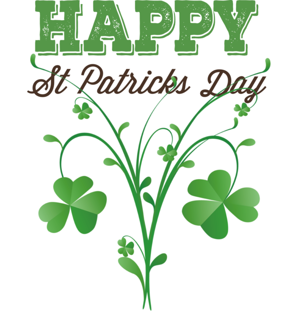 Transparent St. Patrick's Day Four-leaf clover Shamrock St. Patrick's Day for Saint Patrick for St Patricks Day