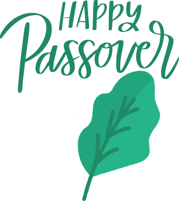 Transparent Passover Leaf Plant stem Line art for Happy Passover for Passover