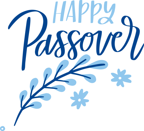 Transparent Passover Logo Flower Line for Happy Passover for Passover