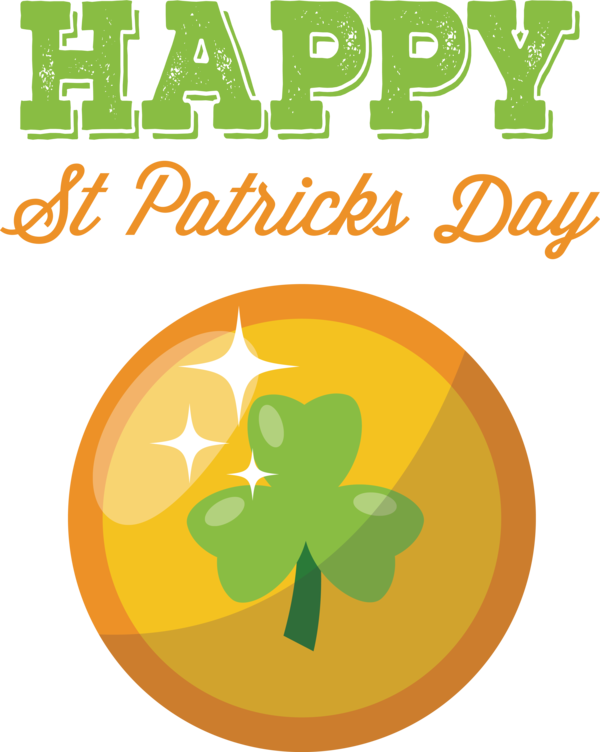 Transparent St. Patrick's Day Logo  Leaf for Saint Patrick for St Patricks Day