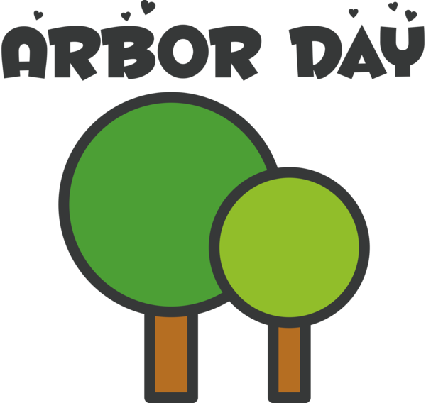 Transparent Arbor Day Logo Cartoon Design for Happy Arbor Day for Arbor Day