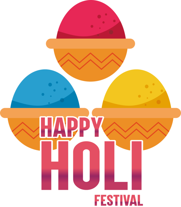 Transparent Holi Logo Line The Great Escape Festival for Happy Holi for Holi