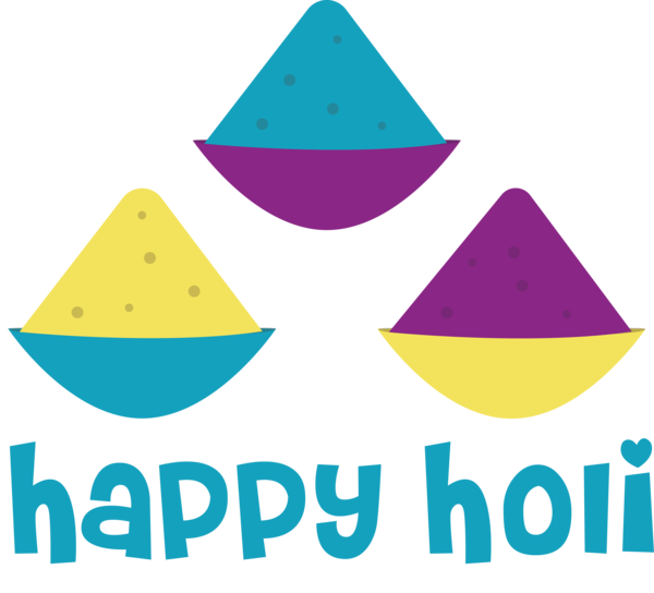 Transparent Holi Design Line Triangle for Happy Holi for Holi
