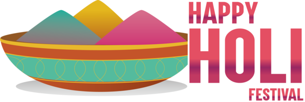 Transparent Holi Design Font Meter for Happy Holi for Holi