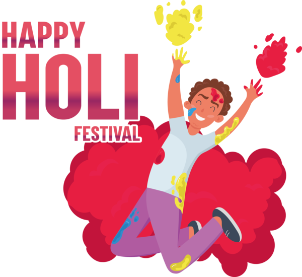 Transparent Holi Flower Valentine's Day Design for Happy Holi for Holi
