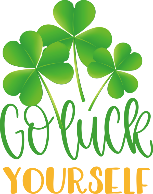 Transparent St. Patrick's Day Shamrock Leaf St. Patrick's Day for Go Luck for St Patricks Day