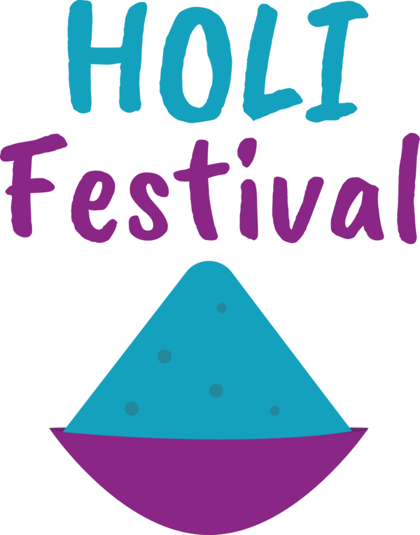 Transparent Holi Logo Violet Rope for Happy Holi for Holi
