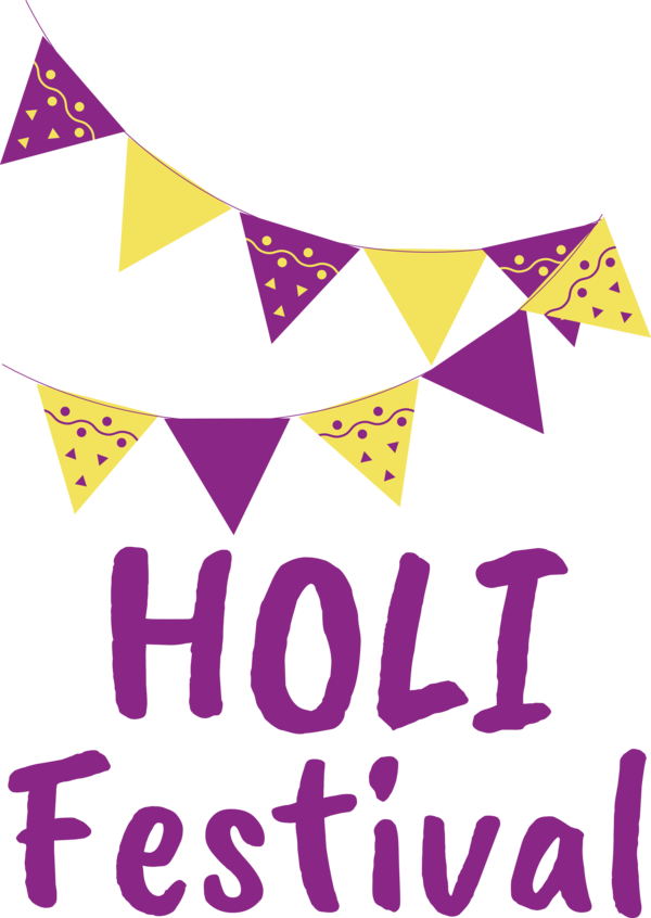 Transparent Holi Logo Design Pink for Happy Holi for Holi