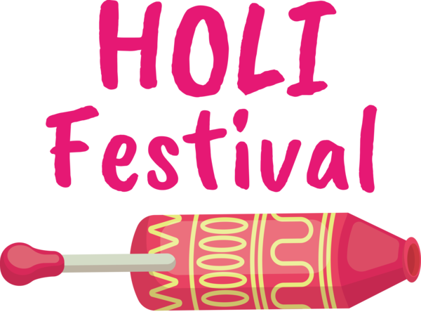 Transparent Holi Logo Design Line for Happy Holi for Holi