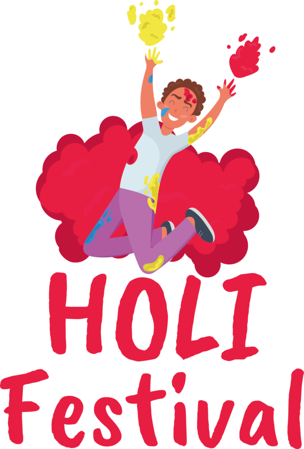 Transparent Holi Logo Design Drawing for Happy Holi for Holi