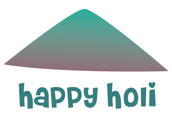 Transparent Holi Logo Triangle Font for Happy Holi for Holi