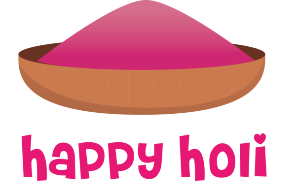 Transparent Holi Design Logo English Language for Happy Holi for Holi