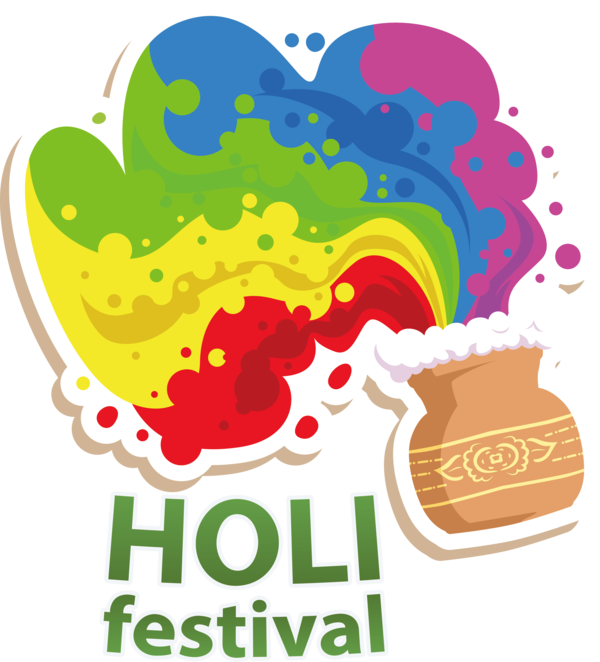 Transparent Holi Logo Line art Holi for Happy Holi for Holi
