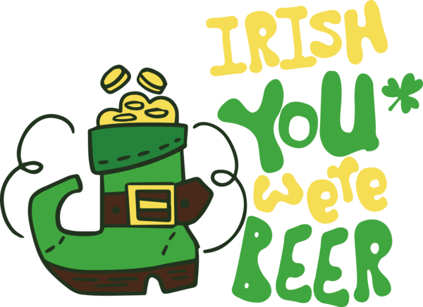Transparent St. Patrick's Day Frogs Cartoon Logo for Green Beer for St Patricks Day