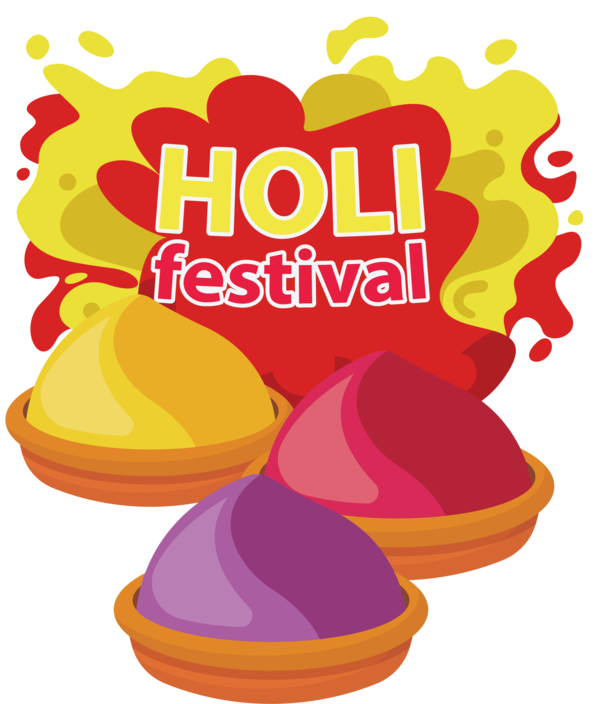 Transparent Holi Flower Color free for Happy Holi for Holi