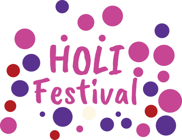 Transparent Holi Design Logo Circle for Happy Holi for Holi