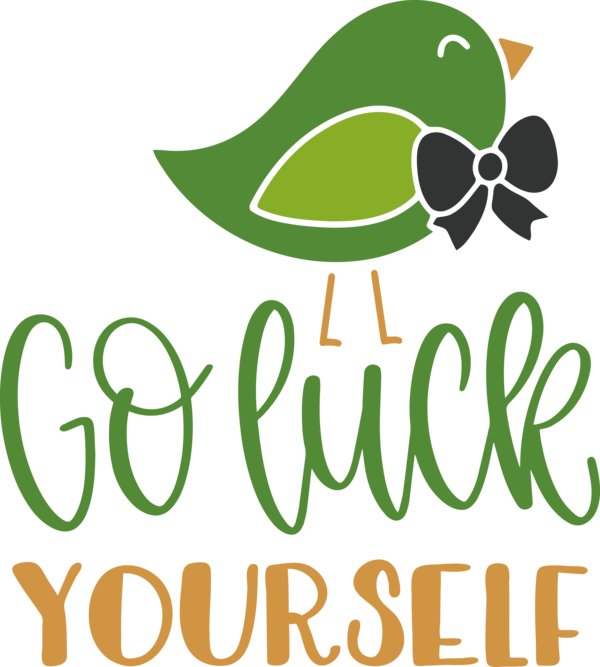 Transparent St. Patrick's Day Logo Leaf Design for Go Luck for St Patricks Day