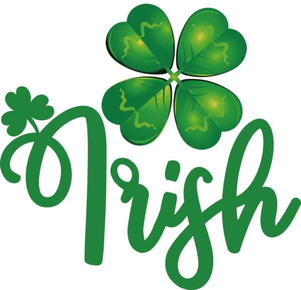Transparent St. Patrick's Day St. Patrick's Day Shamrock Holiday for Irish for St Patricks Day