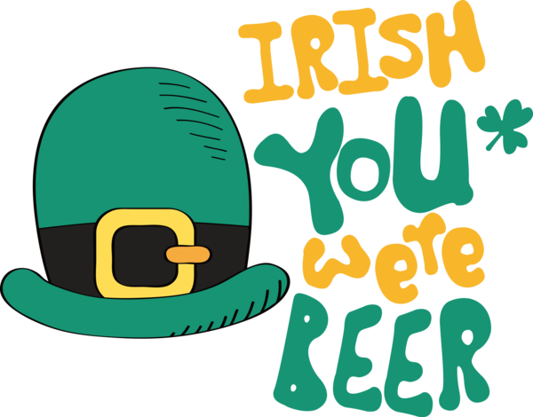 Transparent St. Patrick's Day Human Logo Behavior for Green Beer for St Patricks Day