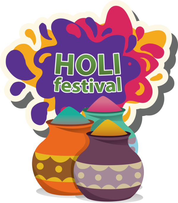 Transparent Holi Logo Icon Royalty-free for Happy Holi for Holi