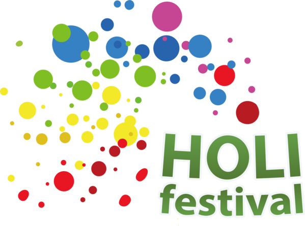 Transparent Holi Logo Television Design for Happy Holi for Holi