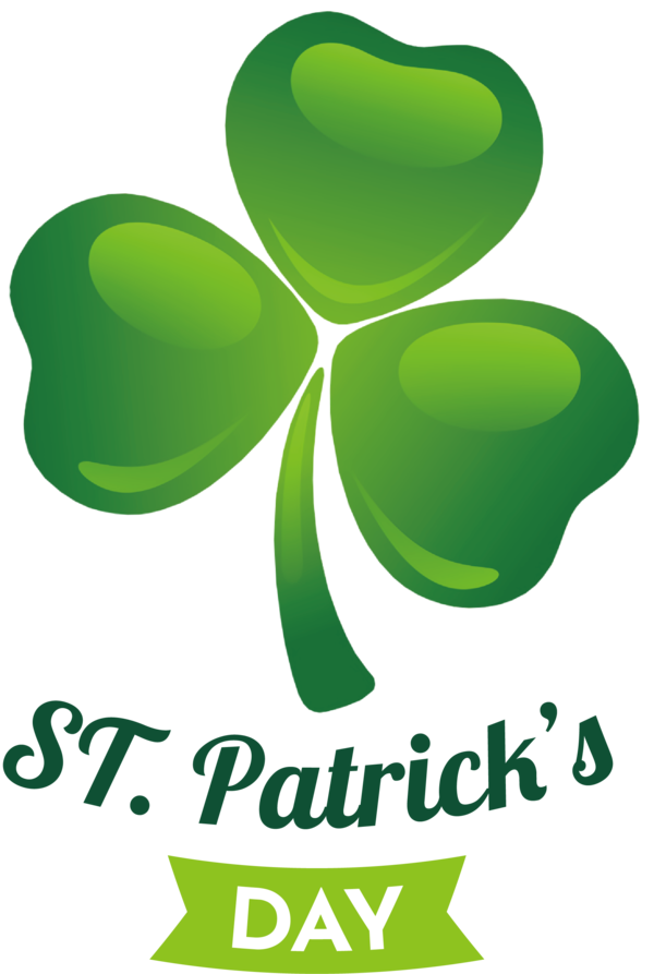 Transparent St. Patrick's Day Banten Logo Leaf for Shamrock for St Patricks Day