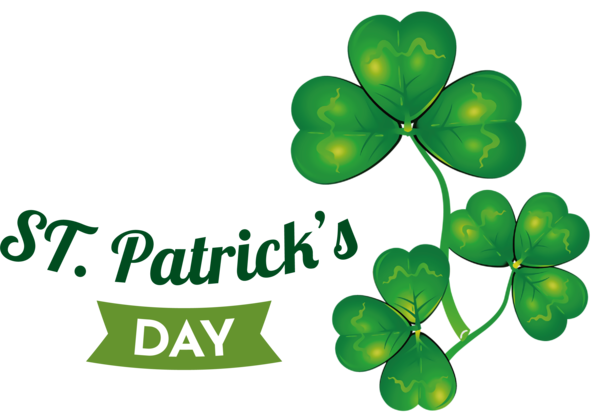 Transparent St. Patrick's Day Clover Shamrock Four-leaf clover for Shamrock for St Patricks Day