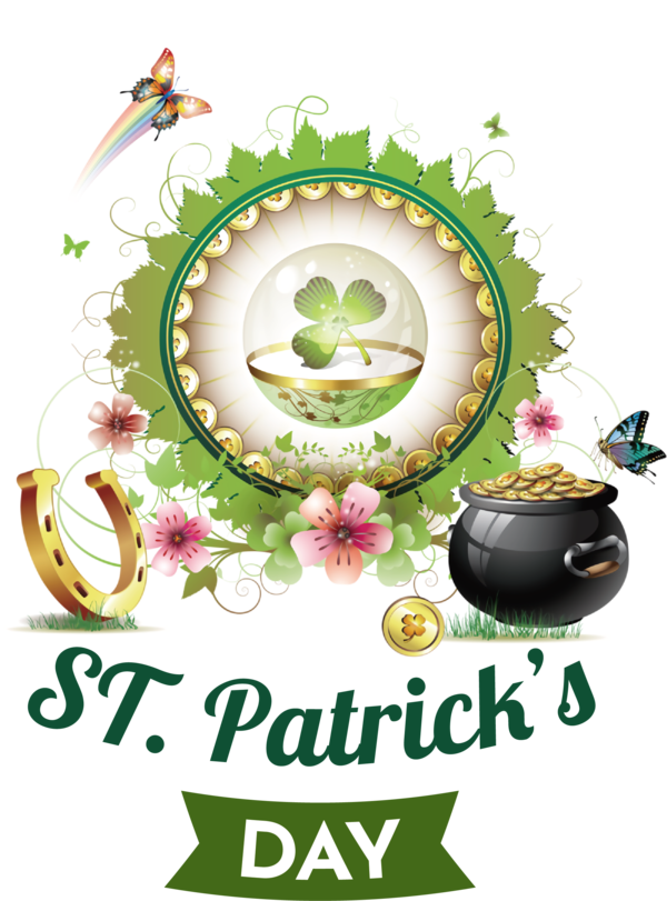 Transparent St. Patrick's Day St. Patrick's Day Shamrock Holiday for Shamrock for St Patricks Day
