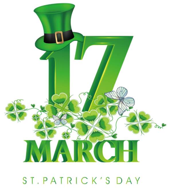 Transparent St. Patrick's Day Design Symbol Logo for Saint Patrick for St Patricks Day