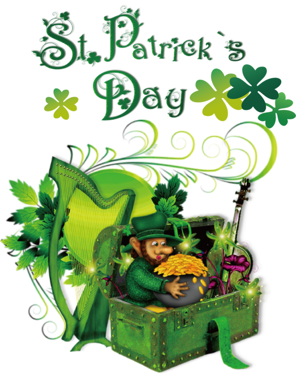 Transparent St. Patrick's Day Gold St. Patrick's Day Flowerpot for St Patricks Day Quotes for St Patricks Day