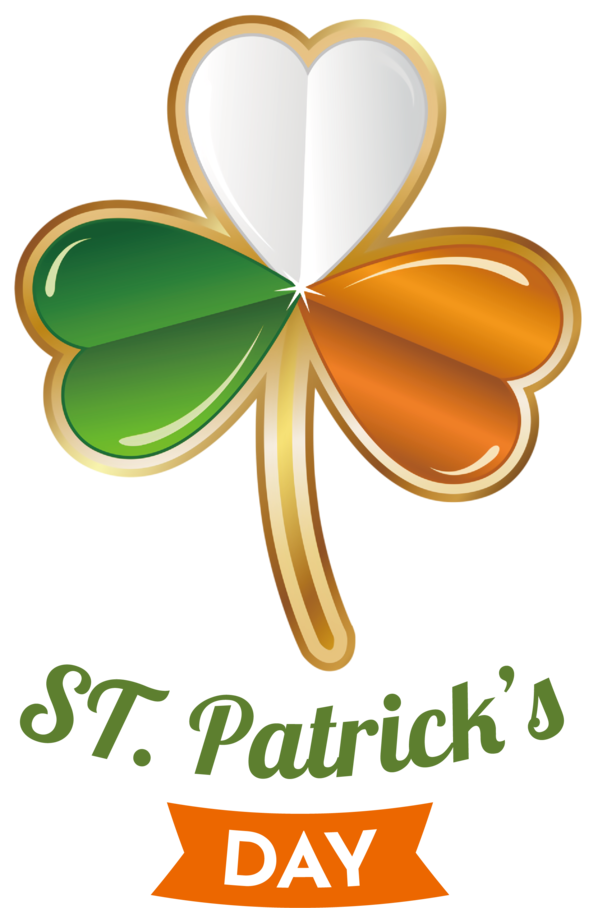 Transparent St. Patrick's Day Design Logo Shamrock for Shamrock for St Patricks Day