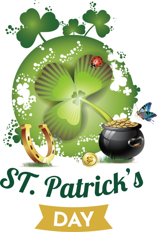 Transparent St. Patrick's Day St. Patrick's Day Shamrock Four-leaf clover for Shamrock for St Patricks Day