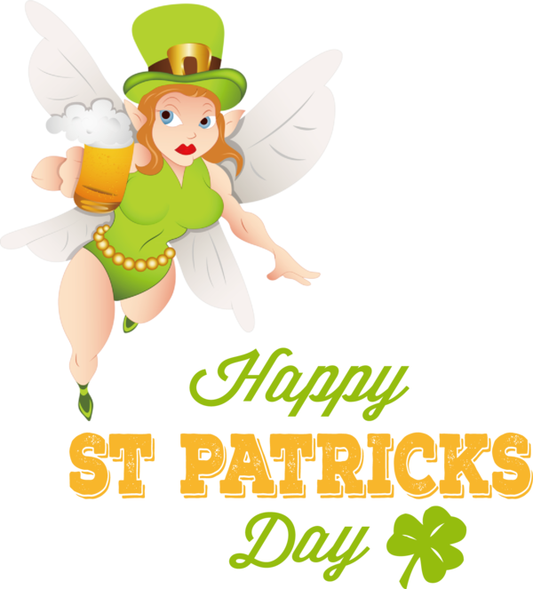 Transparent St. Patrick's Day Insects Fairy Meter for Saint Patrick for St Patricks Day