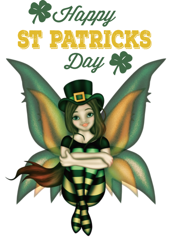 Transparent St. Patrick's Day Leprechaun Fairy Drawing for Saint Patrick for St Patricks Day