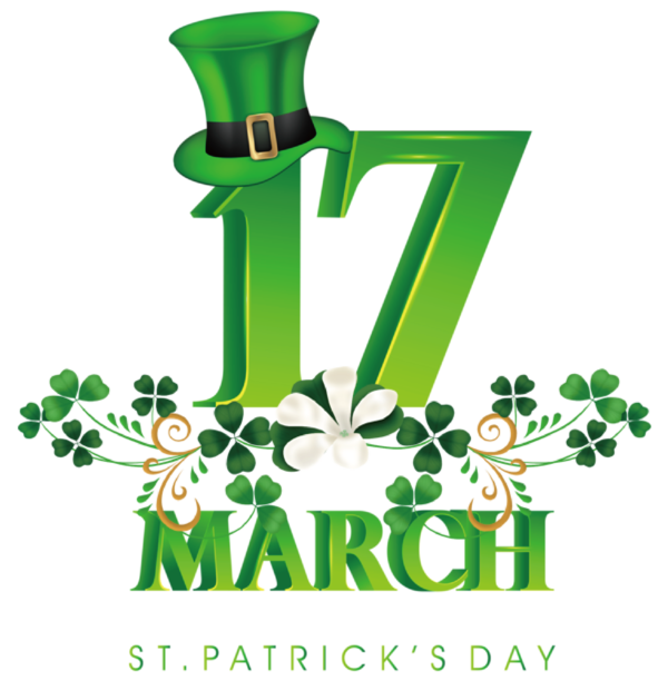 Transparent St. Patrick's Day March 17 St. Patrick's Day March for Saint Patrick for St Patricks Day