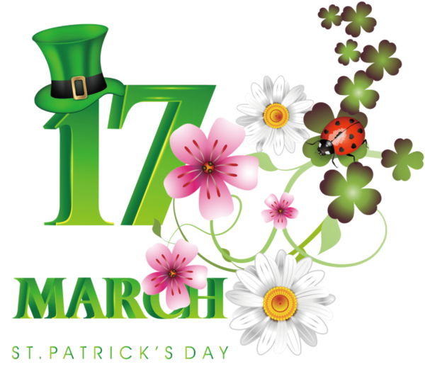 Transparent St. Patrick's Day St. Patrick's Day March 17 March for Saint Patrick for St Patricks Day