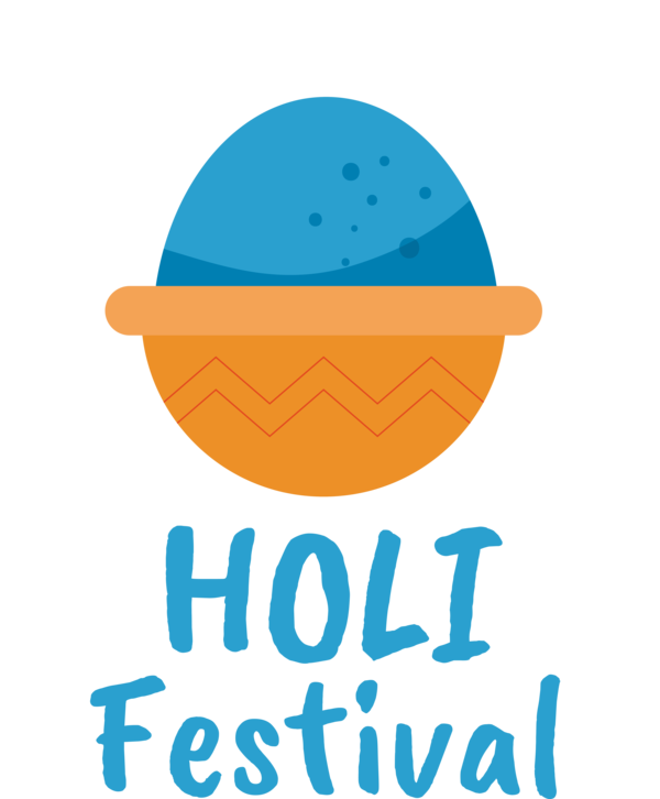 Transparent Holi Logo Hat Line for Happy Holi for Holi