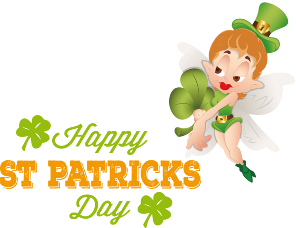 Transparent St. Patrick's Day Leaf Flower Cartoon for Saint Patrick for St Patricks Day
