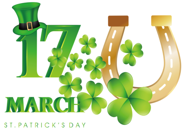Transparent St. Patrick's Day Design Shamrock Green for Saint Patrick for St Patricks Day
