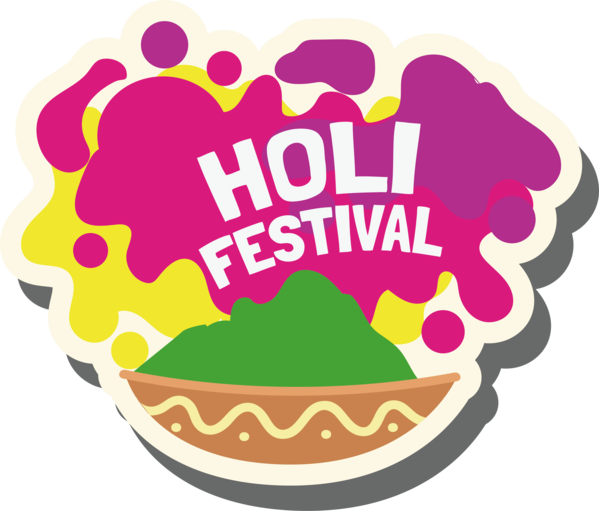 Transparent Holi Icon Logo for Happy Holi for Holi