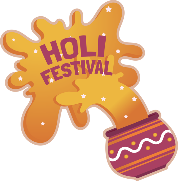 Transparent Holi Holi Festival Rangoli for Happy Holi for Holi