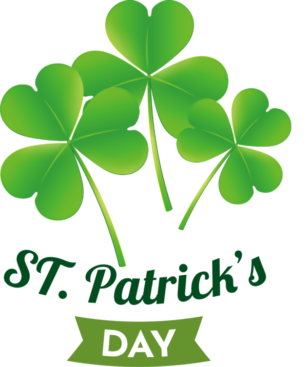 Transparent St. Patrick's Day Leaf Shamrock Drum for Shamrock for St Patricks Day