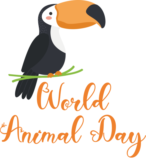 Transparent World Animal Day Birds Logo Beak for Animal Day for World Animal Day
