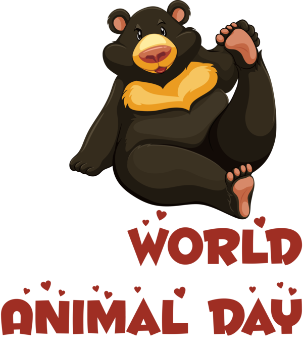 Transparent World Animal Day Bears Penguins Teddy bear for Animal Day for World Animal Day
