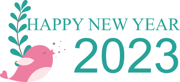 Transparent New Year Logo Design Green for Happy New Year 2023 for New Year