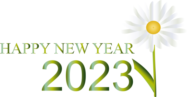 Transparent New Year Logo Cut flowers Madison for Happy New Year 2023 for New Year
