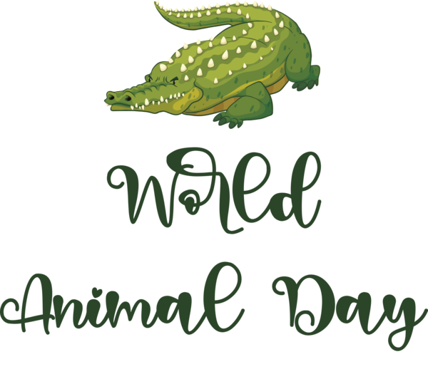 Transparent World Animal Day Reptiles Leaf Logo for Animal Day for World Animal Day