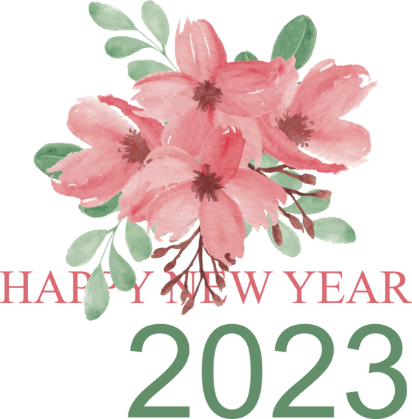Transparent New Year Drawing Design Painting for Happy New Year 2023 for New Year